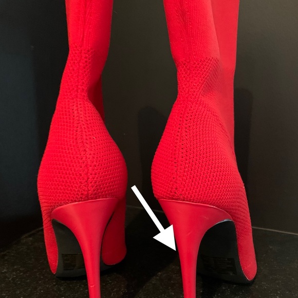 Steve Madden Century/Cento Red Sock Bootie - Picture 4 of 6